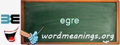 WordMeaning blackboard for egre